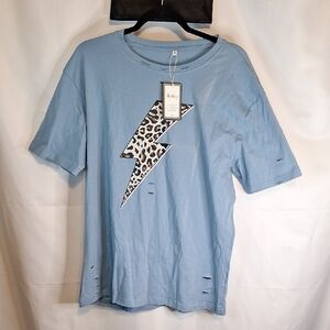 NFINITY Blue Graphic Short Sleeve Tee